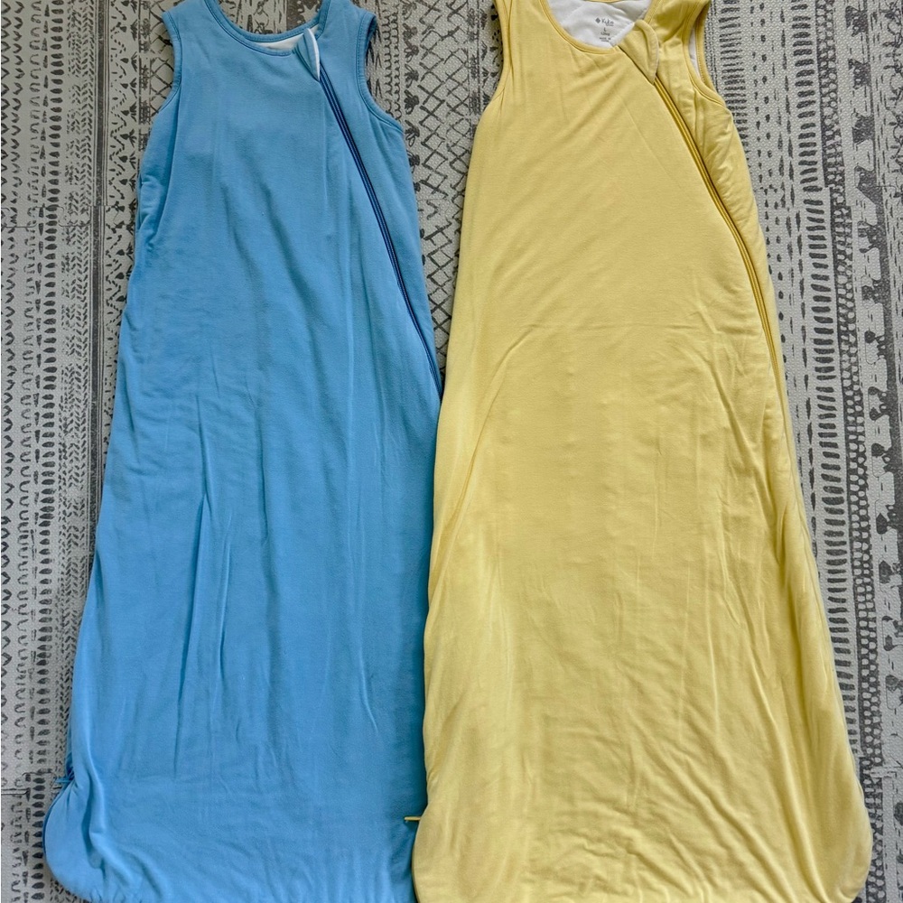 RETIRED Kyte BABY Sleep Sack Bundle (2)- Daffodil & Stream, Size Large.
